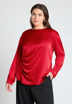 Plus Size Round Neck Tops For Women