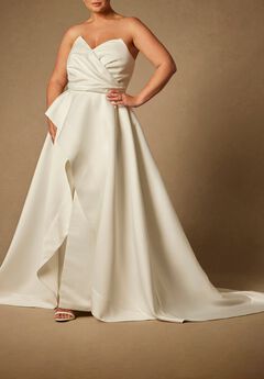 Bridal By Eloquii Sculptural Gown With Removable Skirt