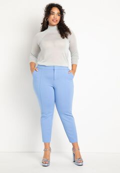 Plus Size Blue Skinny Pants