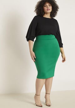 Neoprene Pencil Skirt