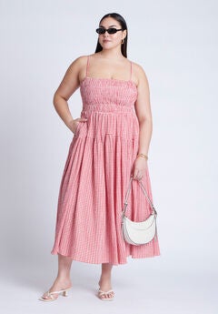 Plus Size Red Spaghetti Strap Dress