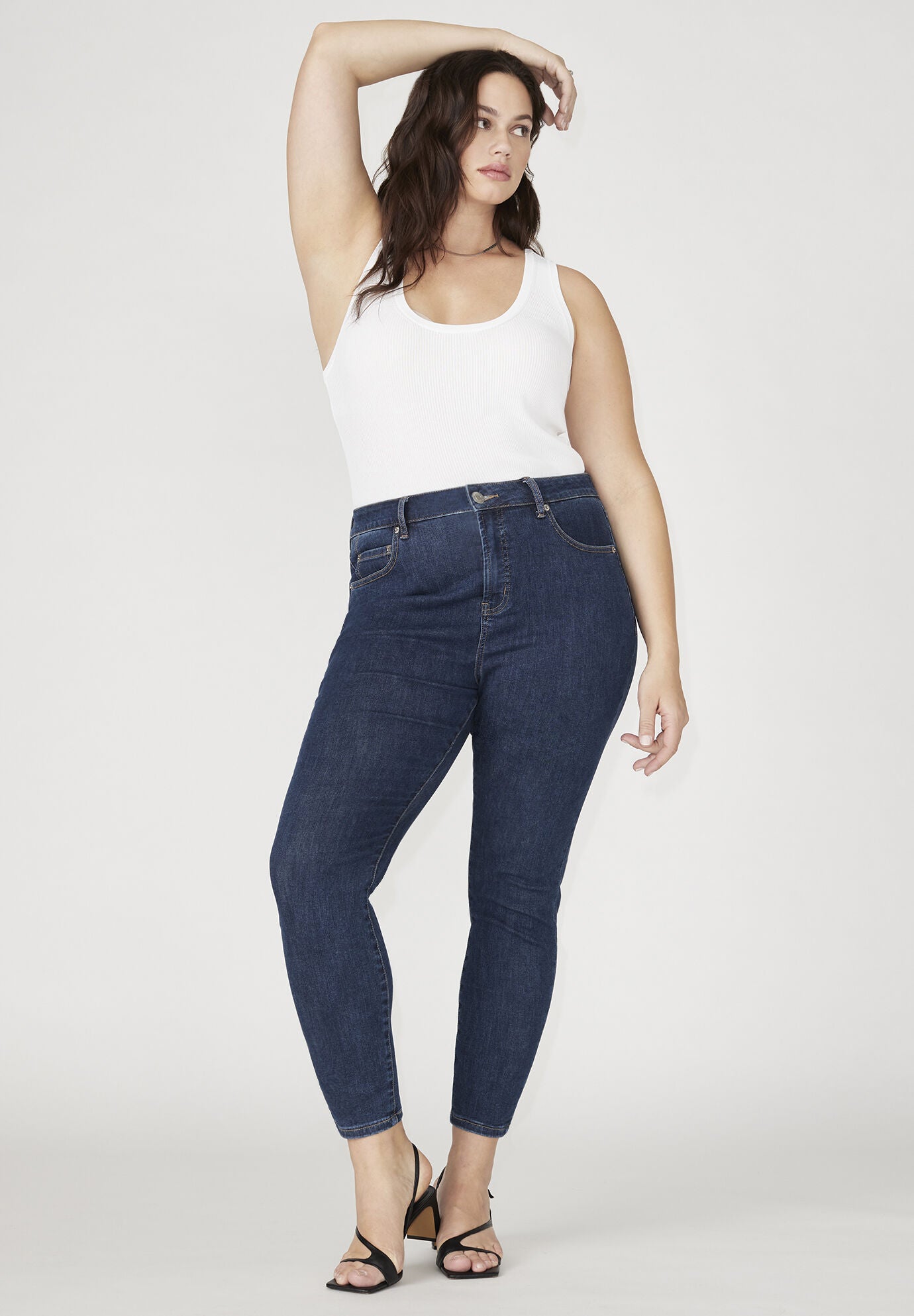 The Morgan Super Stretch Skinny Leg Jean, INDIGO RINSE, on-hover image number 1