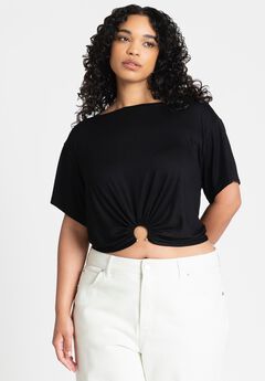 Hardware Shirred Tee