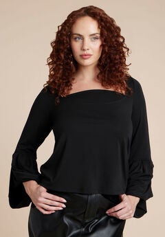 Draped Cuff Top
