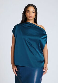 Draped Off The Shoulder Top