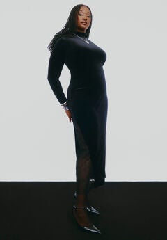 Velvet And Lace Maxi Dress