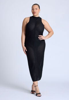 Cheveron Midi Dress