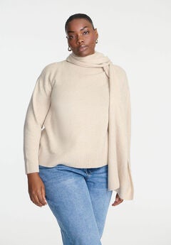 Scarf Neck Sweater