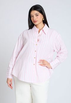 Preppy Striped Button Down