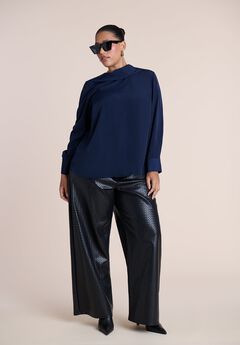 Scarf Collar Blouse