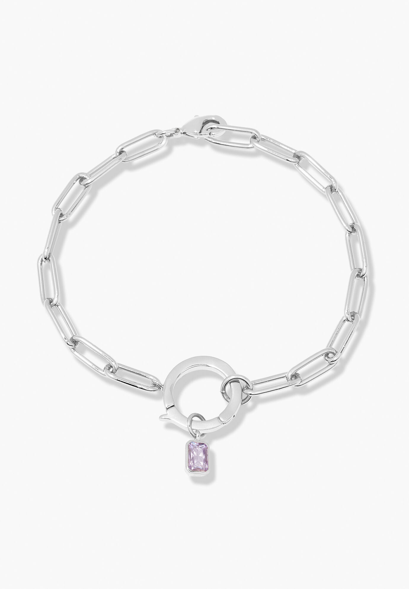 Colette Silver Birthstone Bracelet, JUNE, hi-res image number 0