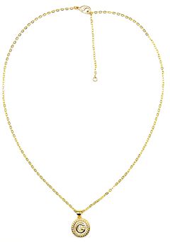 Lustre Initial Necklace