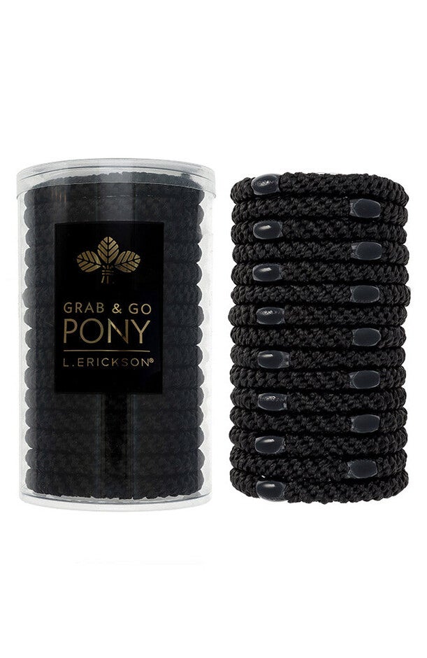 Grab & Go Pony Tube, BLACK, hi-res image number 0