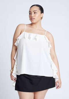 Flounced Neckline Cami