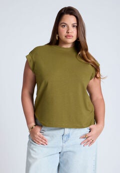 Jersey Knit T Shirt Short Sleeve
