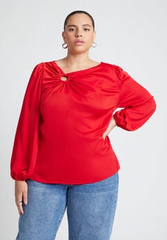 O Ring Neck Drape Top