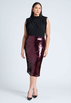 Sequin Pencil Skirt