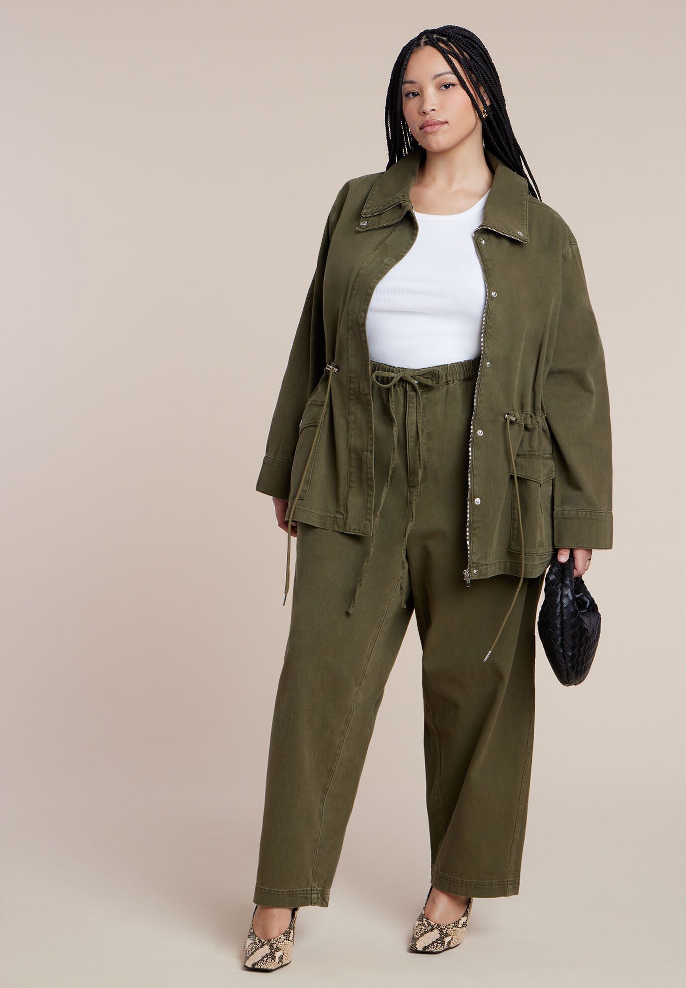 Adjustable Drawstring Casual Pant