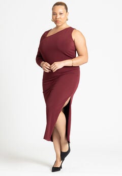 One Shoulder Maxi Dress