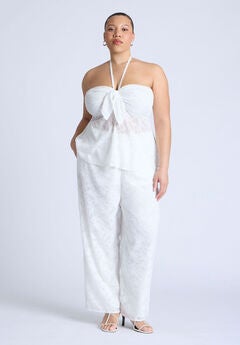 Textured Jacquard Pants