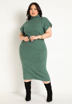 Short Sleeve Sweater Dress