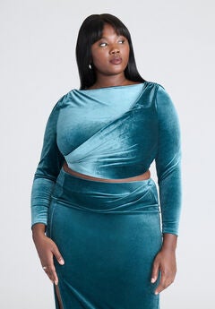 Velvet Long Sleeve Top