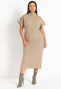 Short Sleeve Sweater Dress