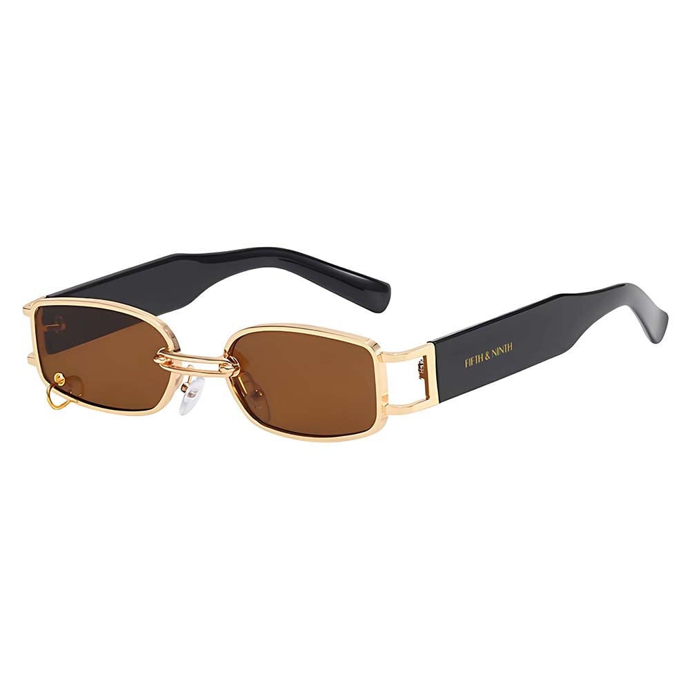 Inez Sunglasses, BROWN AND GOLD, alternate image number 1