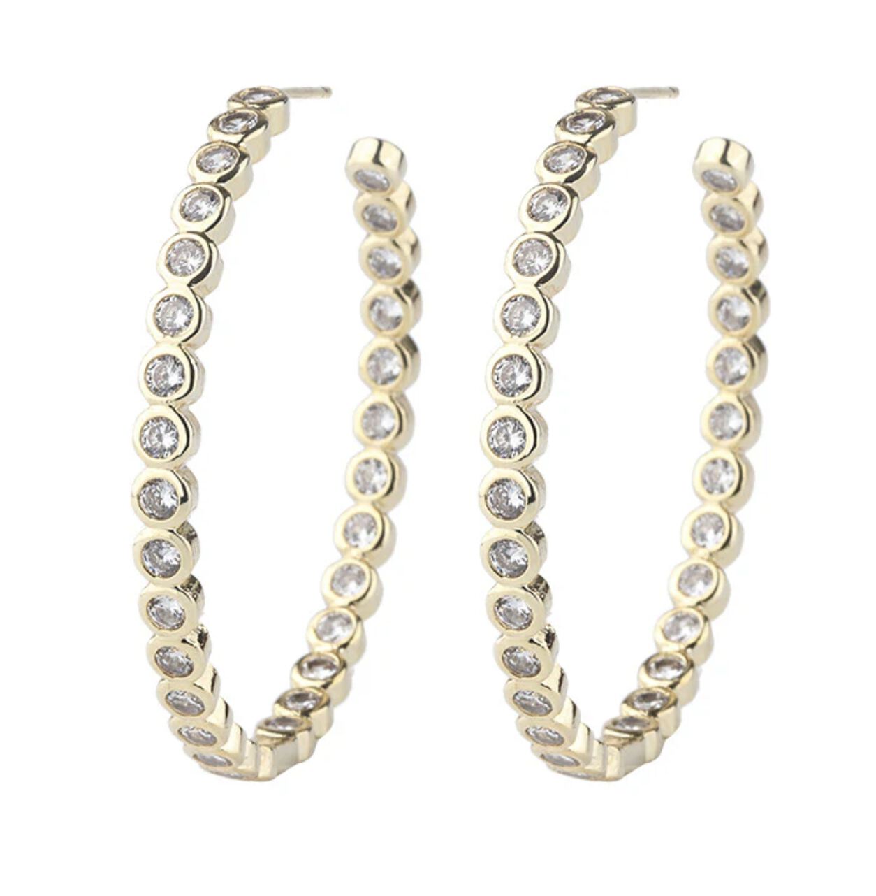 Rachel Earrings - Silver, GOLD, hi-res image number 0