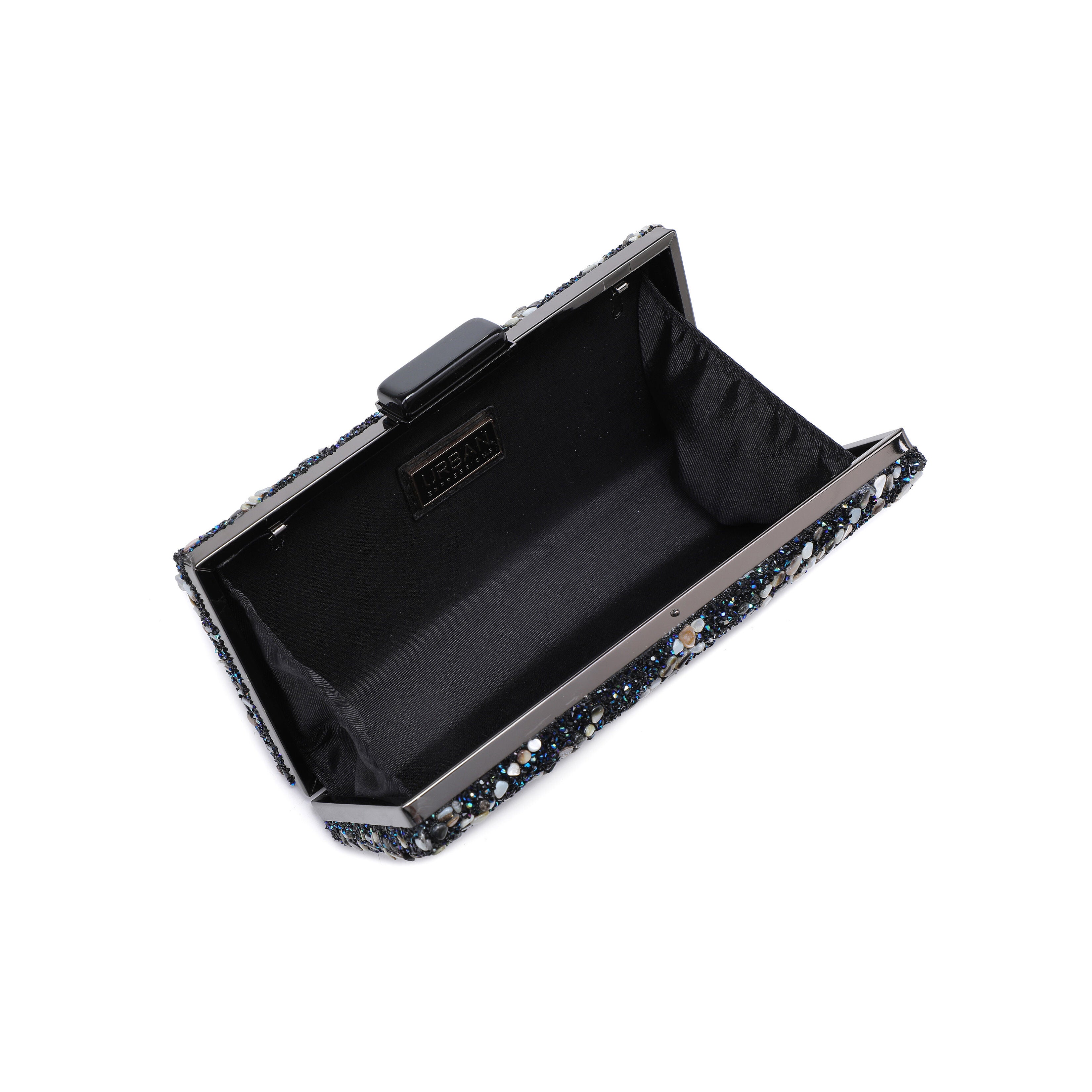 Eliza Rhinestone Evening Bag, BLACK, alternate image number 3