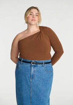 One Shoulder Long Sleeve