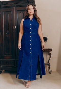 Plus Size Denim Dress