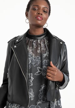 Plus Size Cropped Jacket For Women
