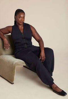 Sleeveless Knit Jumpsuit