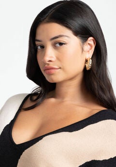 Twisted Hoop Earrings