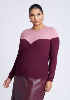 Sweetheart Colorblock Sweater