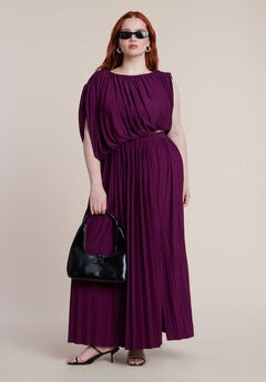 Plus Size Dolman Sleeve Maxi Dresses