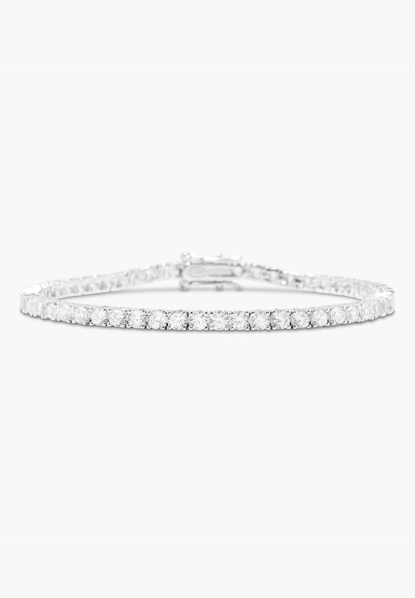 Isabella Vermeil Silver Tennis Bracelet, SILVER, hi-res image number 0
