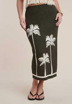 Intarsia Column Skirt