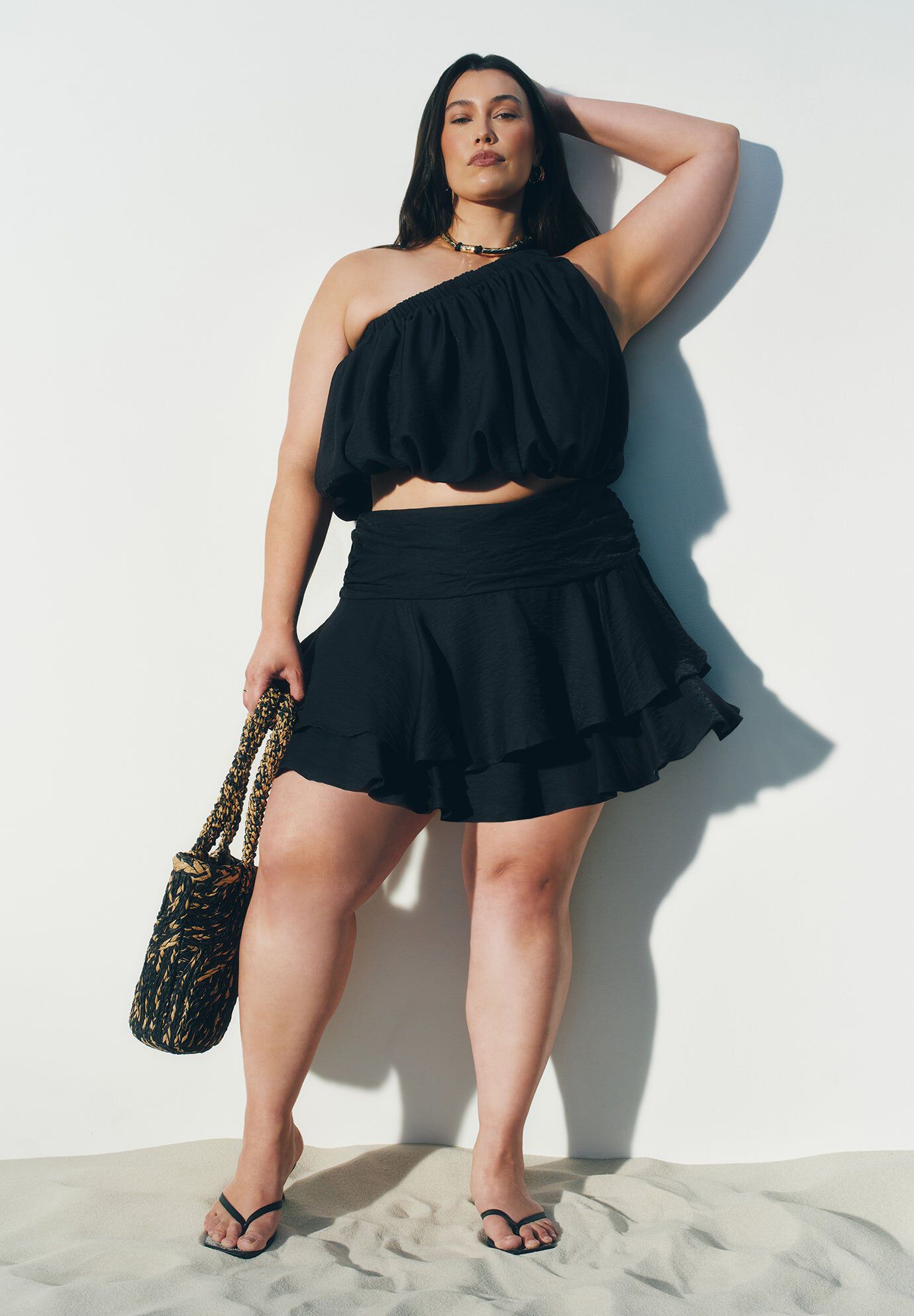 Flouncy Tiered Mini Skort