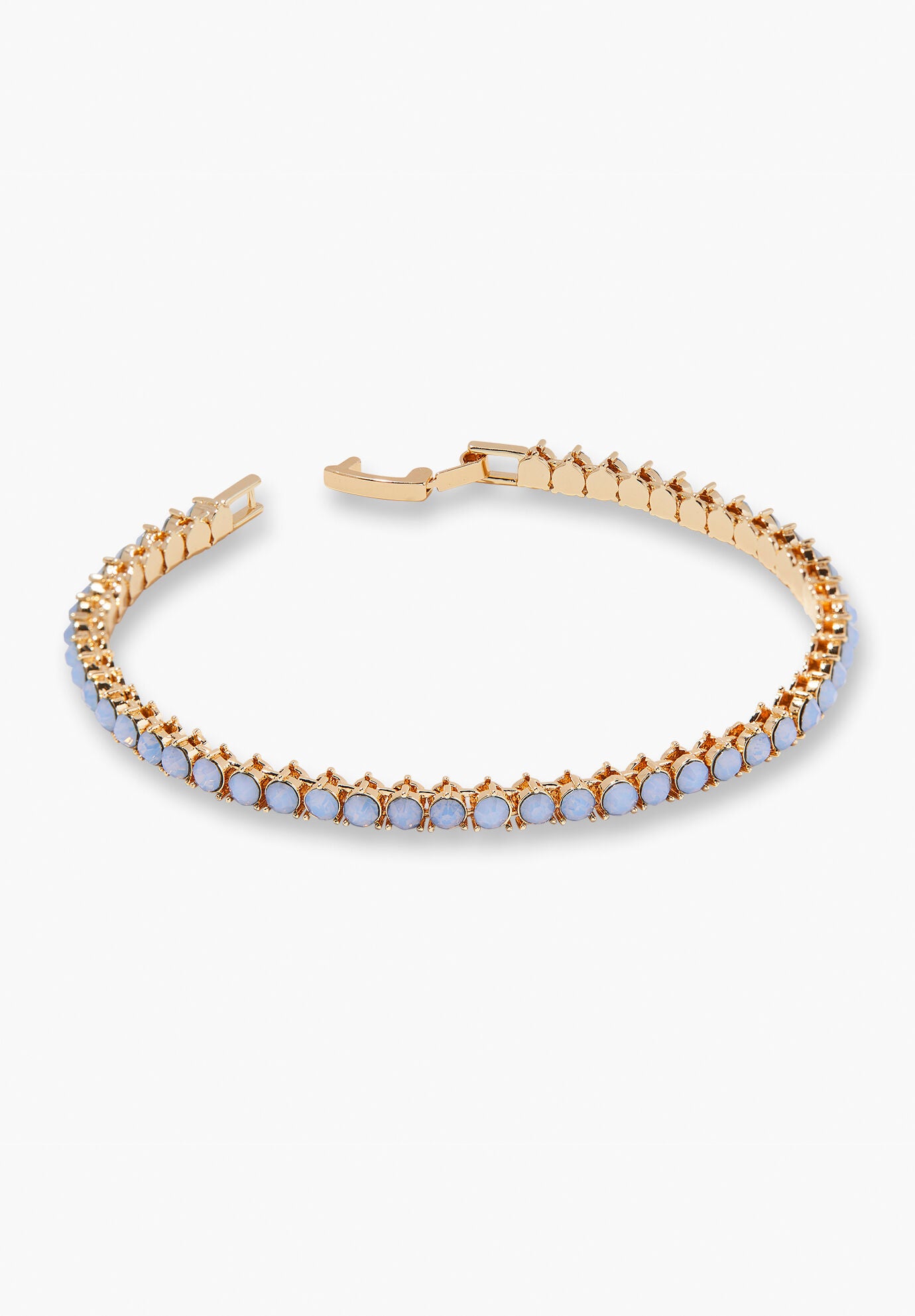 Isabella Opal Blue Tennis Bracelet, BLUE, on-hover image number 1