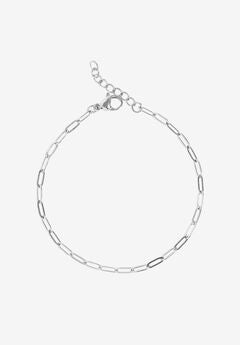 Edie Silver Paperclip Bracelet