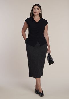 Tailored Midi Skirt