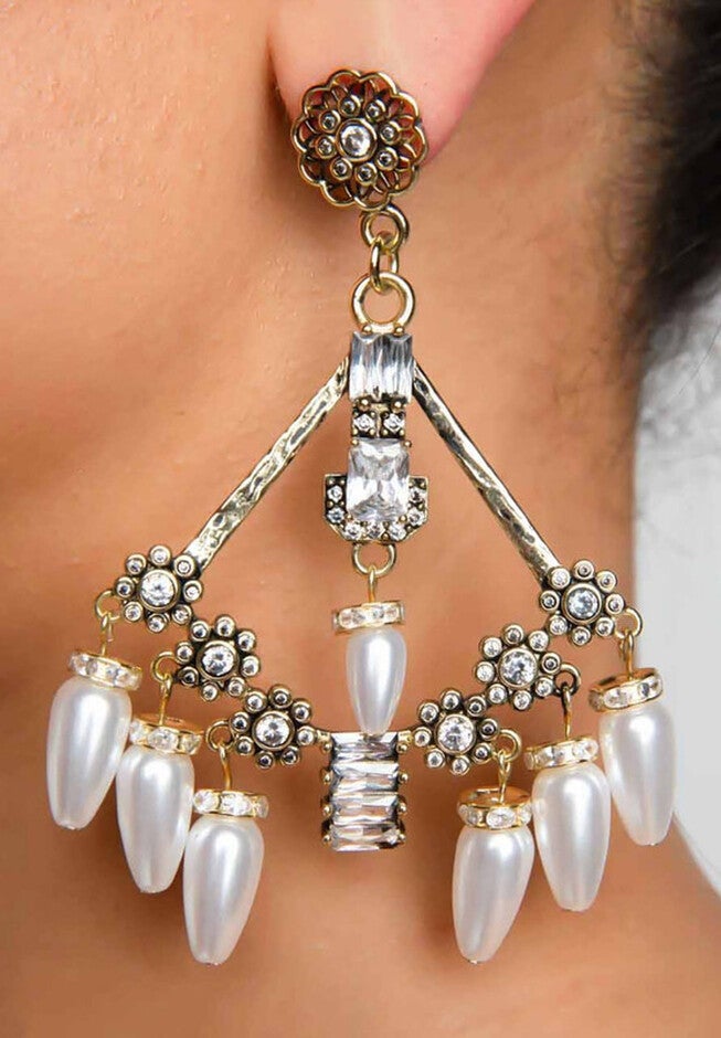Monroe Earring, GOLD, alternate image number null