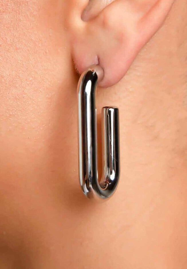 Kylie Silver Earrings, SILVER, alternate image number 1