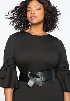 Wide Waist Bow Belt