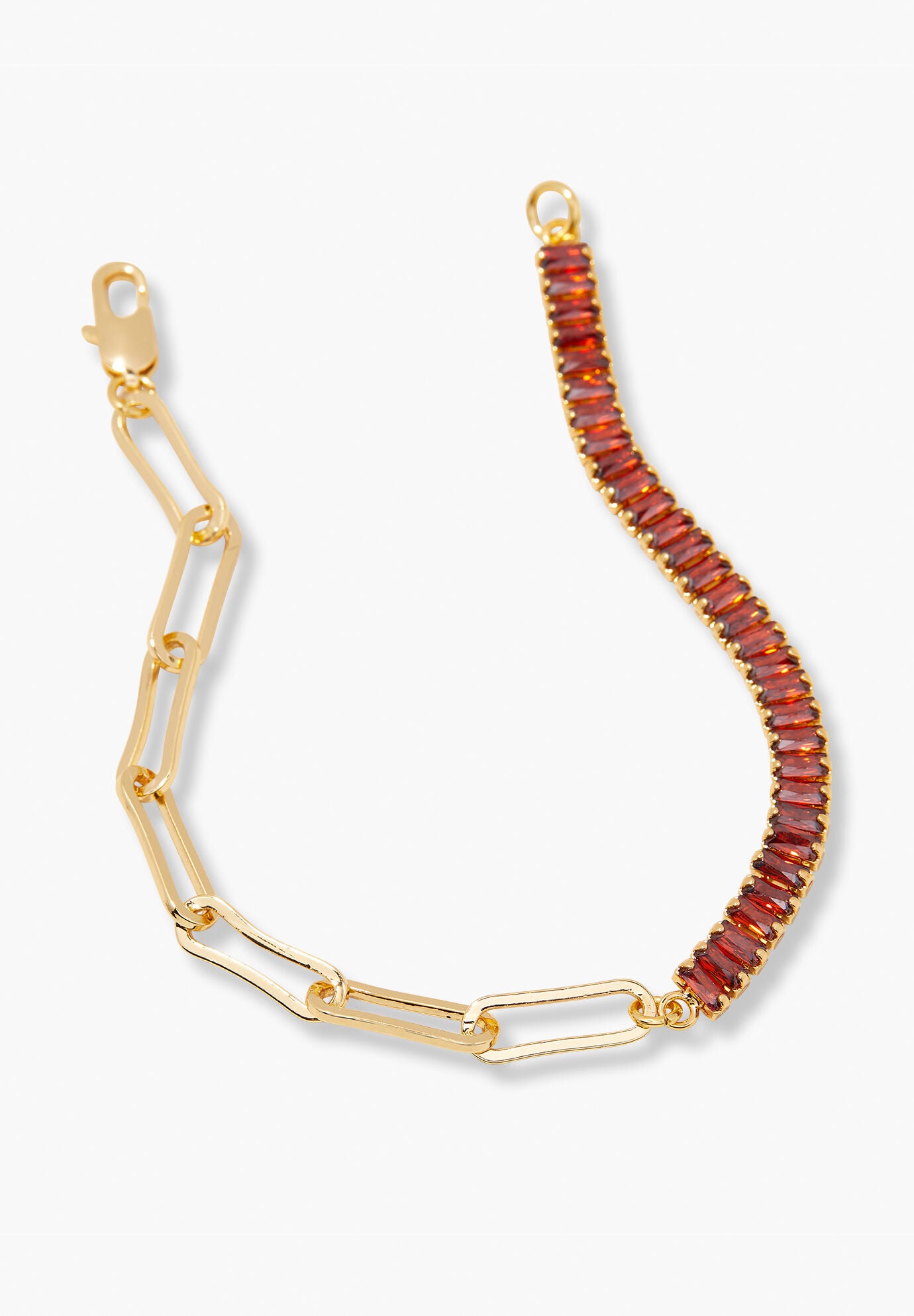Priya Birthstone Tennis Bracelet, JANUARY, on-hover image number 1