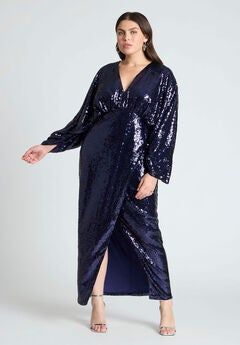 Plus Size Blue Dresses