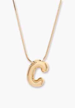 Pippa Bubble Initial Pendant