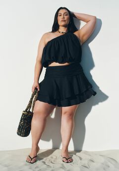 Flouncy Tiered Mini Skort